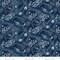 Fabric Henry Glass Navy Starry Milky Way Glow in the Dark by the Quarter Yard 2115G-78